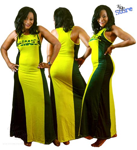Kdp Jamaica Flag Maxi Dress Dresses