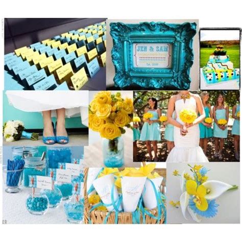 Turquoise And Yellow Wedding Turquoise Wedding Theme Turquoise