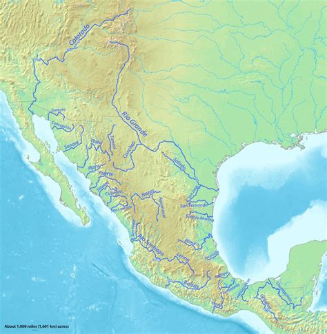 Hidrografía De México Vertientes Cuencas Ríos Cascadas Lagos