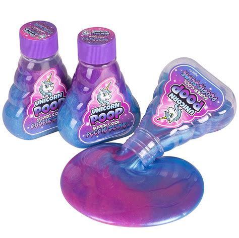 S Super Cool Unicorn Poop Slime 3 Pack