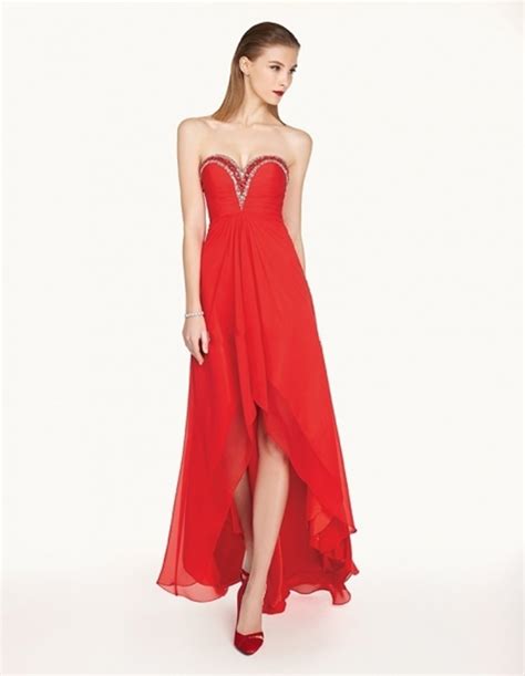 Sexy Long A Line Backless Red Prom Dresses 2015 Vestido De Festa Beaded
