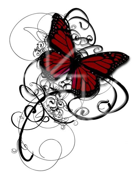 Rose And Butterfly Drawing Free Download On Clipartmag