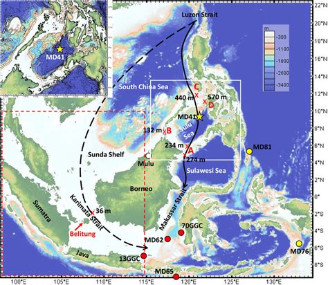 The Sulu Sea And Marginal Indonesian Seas A Sibutu Passage B
