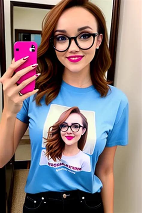 Dopamine Girl Olivia Cooke Selfie T Shirt Glasses Mirror Gmzqwpmqx0m