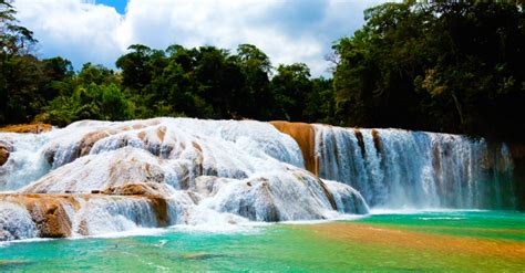 Explora Las Majestuosas Cascadas De Agua Azul En Chiapas