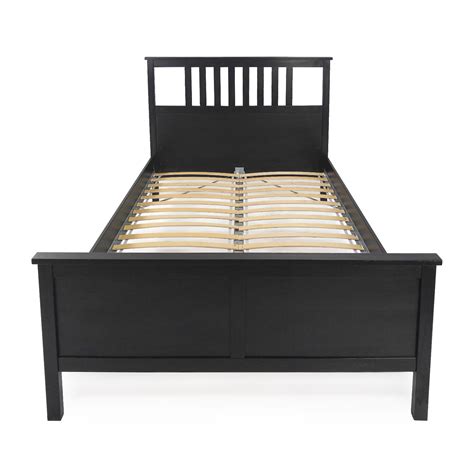 90 Off Ikea Ikea Dark Chocolate Queen Bed Frame Beds