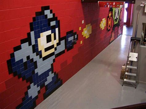 Mega Man Wall Art Mural Well Decor Ceramic Tiles