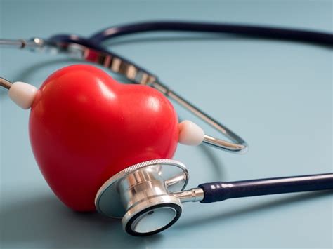 Free Photo Closeup Of Heart And A Stethoscope Cardiovascular Checkup