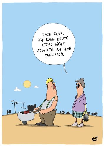 Duden alles gute zum geburtstag!. Tennisarm von luftzone | Wirtschaft Cartoon | TOONPOOL