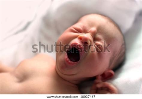 Portrait Yawning Baby Stock Photo Edit Now 10037467