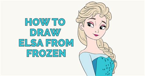 How To Draw Elsa From Frozen Really Easy Drawing Tutorial How To