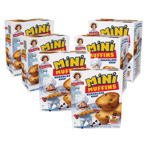 Little Debbie Chocolate Chip Mini Muffins 6 Boxes Of Bite Sized Muffins
