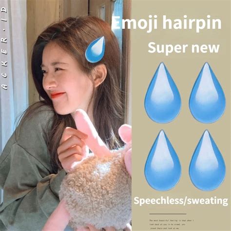 Jual Acker Jepit Rambut Emoji Tetesan Air Mata Korea Baru Untuk Gadis
