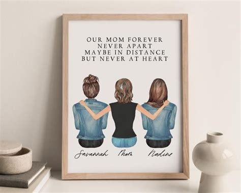 Choose skin tones, hair and clothing colors, then. Personalized Wall Art Mom Gift From Daughter Custom Mother ...