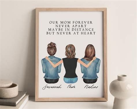 Unique personalized gift ideas for mom or grandma so thoughtful they'll have to hold back the tears. Personalized Wall Art Mom Gift From Daughter Custom Mother ...