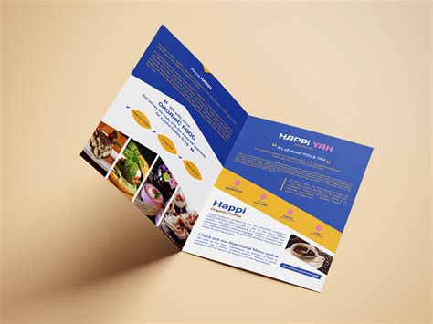 Free Food Company Bi-Fold Brochure Design Template in Ai Format ...