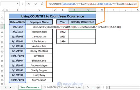 How To Use Countifs With Date Range In Excel 6 Easy Ways