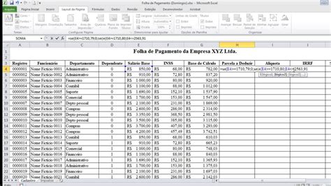 Folha De Pagamento Excel
