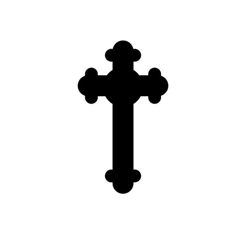 Christian Cross Icons On White Background Vector Illustration Cross