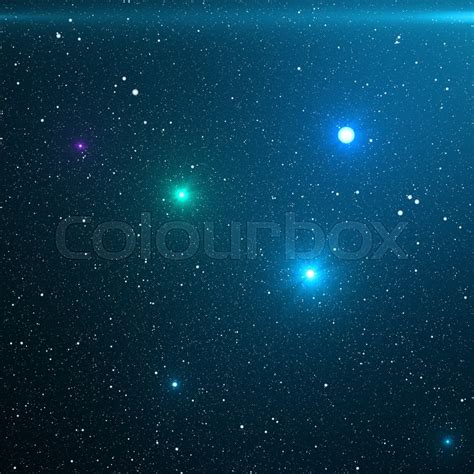 Universe Filled With Stars Nebula And Stock Photo Colourbox