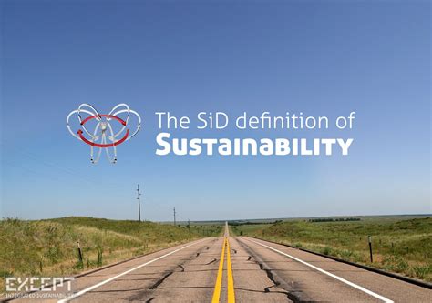 Except Integrated Sustainability | The SiD definition of Sustainability - New opportunities in 