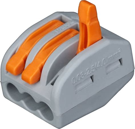 Push Wire Connector Lever Terminal Block 3 Conductor