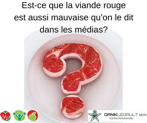 Est ce que la viande rouge est aussi mauvaise qu on le dit dans les médias Danik Legault