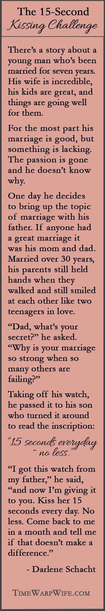 Read these aloud for a few laughs or add them to a new photo mug to keep every morning light hearted. 15 Second Kissing Challenge Pictures, Photos, and Images ...