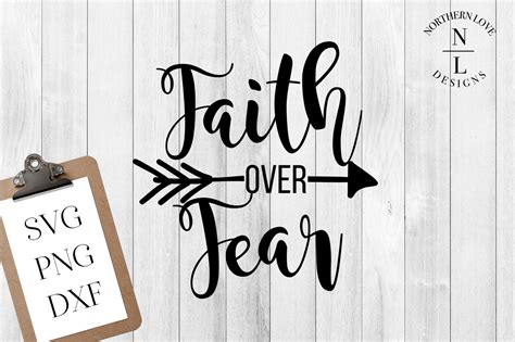 Faith Over Fear Svg Png Dxf Illustrations ~ Creative Market