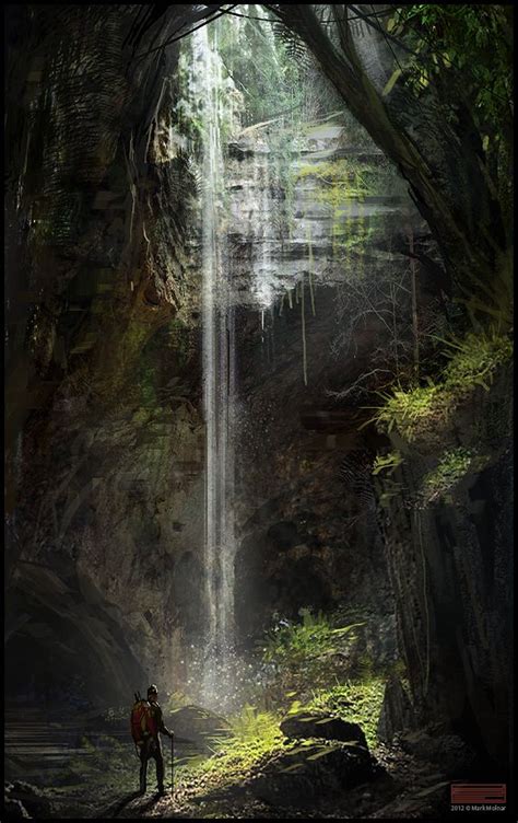 Speedpaintings Personal Waterfall Art Environment Concept Art
