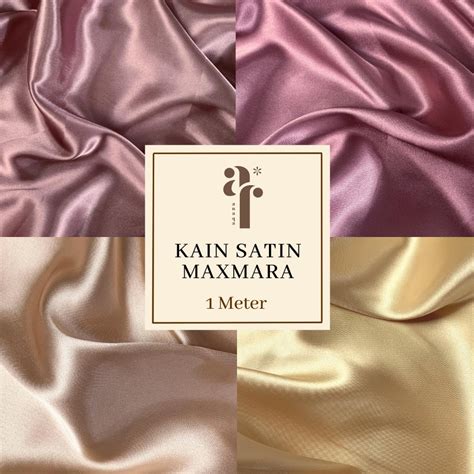 Jual 1 Meter Kain Satin Silk Charmuse Premium Maxmara Lux Sateen