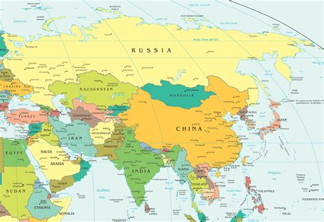 Asia Political Map •