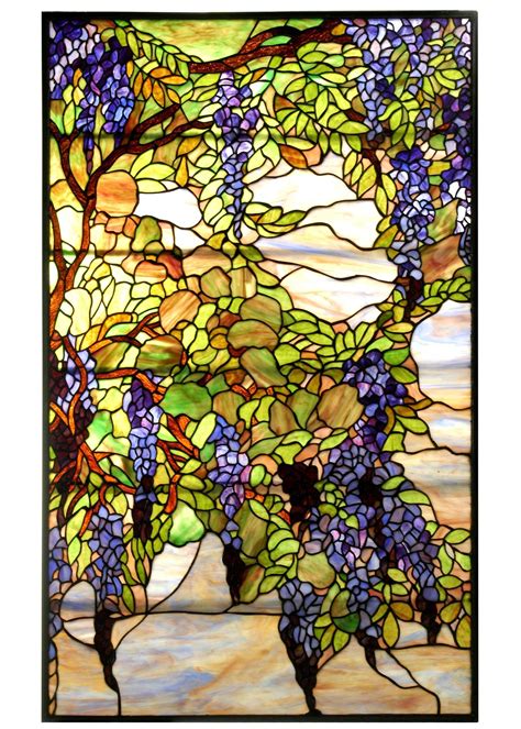 255 Wisteria Stained Glass Tiffany Stained Glass Windows Stained