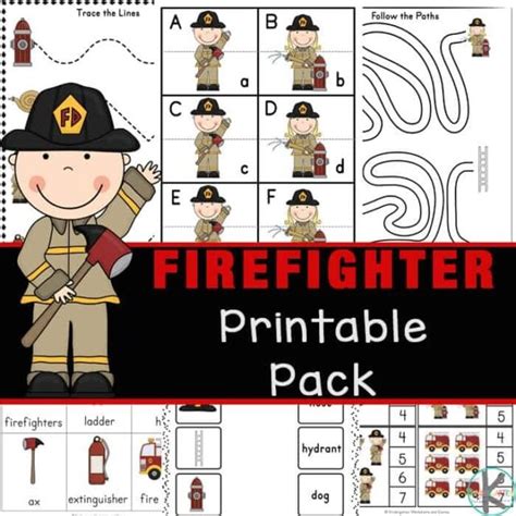 Firefighter Worksheets For Kids