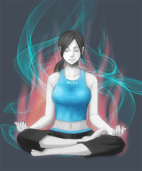 Sitougara Wii Fit Trainer Wii Fit Trainer Female Nintendo Wii Fit Highres 1girl Aura