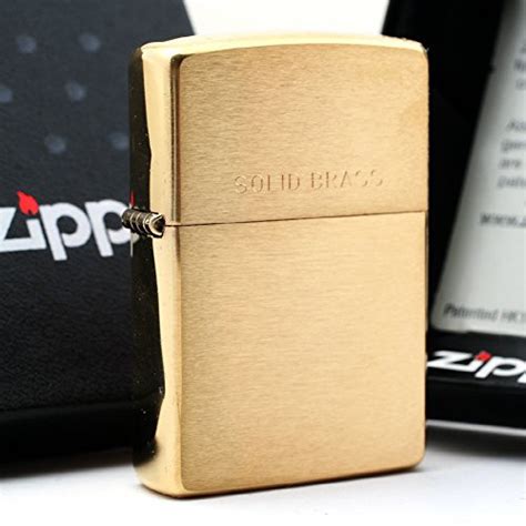 Jual Zippo 204 Brushed Brass With Solid Brass Engraved Original Usa