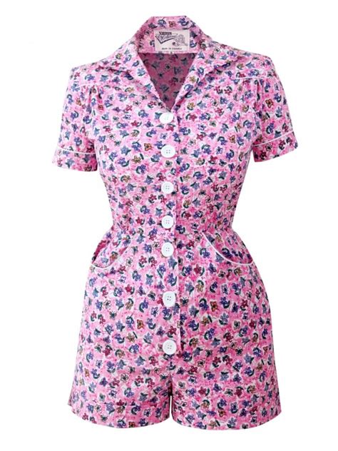 Playsuit Butterfly Pink From Vivien Of Holloway