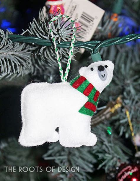 Polar Bear Christmas Projects Felt Crafts Holiday Crafts Felt