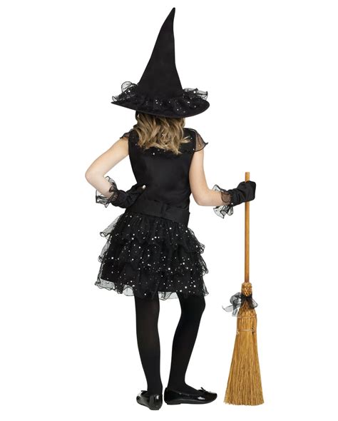 Glitter Witch Kids Costume For Halloween Horror