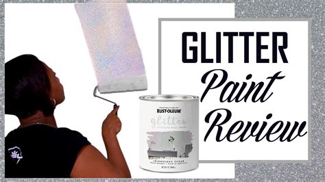 Home Decor Rust Oleum Iridescent Glitter Wall Paint Review Youtube