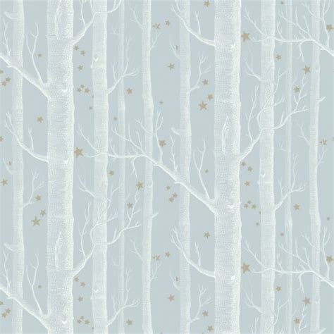 Woods And Stars Wallpaper Powder Blue By Cole And Son 10311051