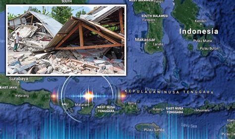 Also felt in eastern java. Indonesia earthquake today MAP: Where is Lombok? HUGE 6.4 ...