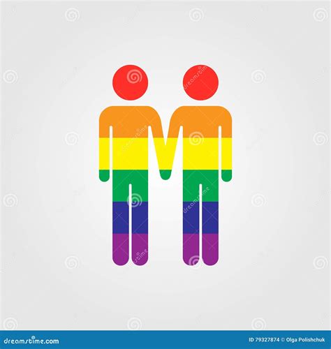 gay vector icon lgbt rainbow flag vector icon stock vector illustration of marriage female