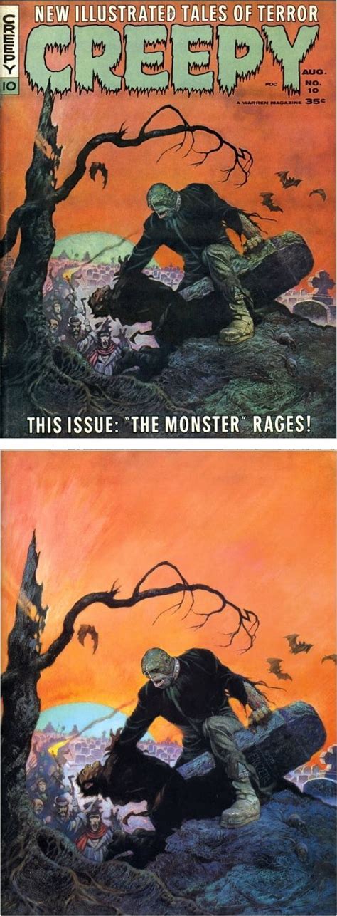 Frank Frazetta Creepy 10 Thr Monster Rages Aug 1966 Warren