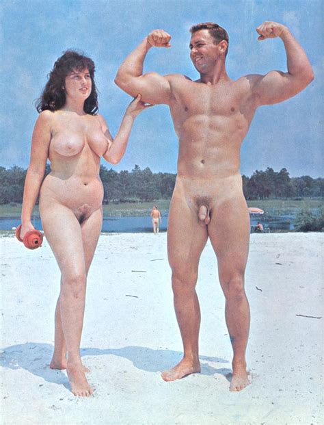 Vintage Nude Beach Couples Cumception