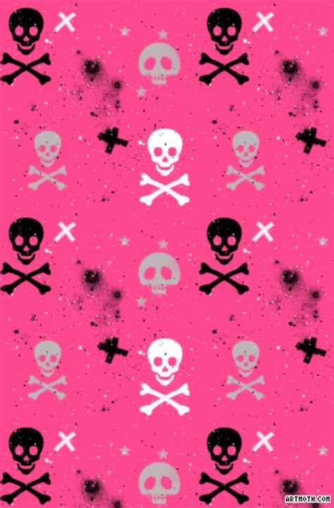 Girly Skull Wallpaper - WallpaperSafari Wall paper girly chic iphone 63 ideas.