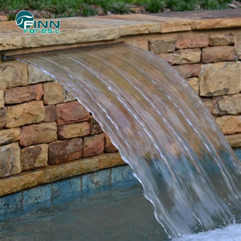 Decorative Stainless Steel Swimming Pool Water Blade Wall Waterfall