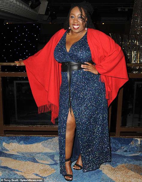 Holby Citys Chizzy Akudolu Dazzles In A Plunging Sequined Gown