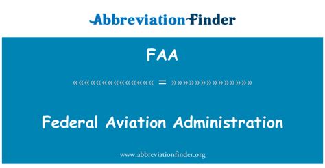 Faa Definición Administración Federal De Aviación Federal Aviation