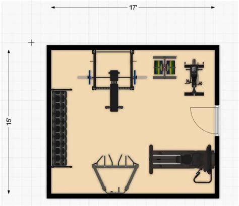 4 Complete 250 Sq Ft Home Gym Floor Plans